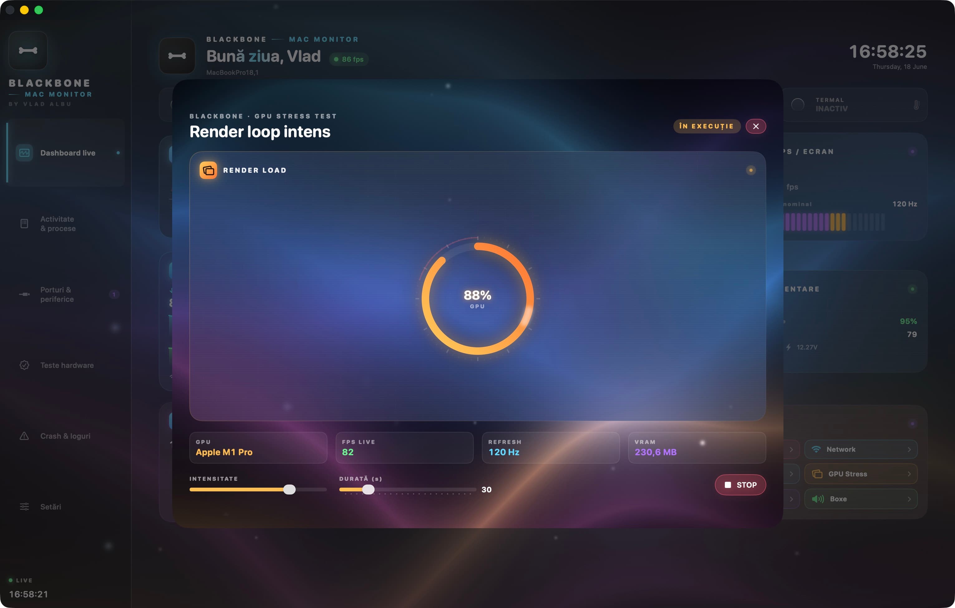 Test stress GPU