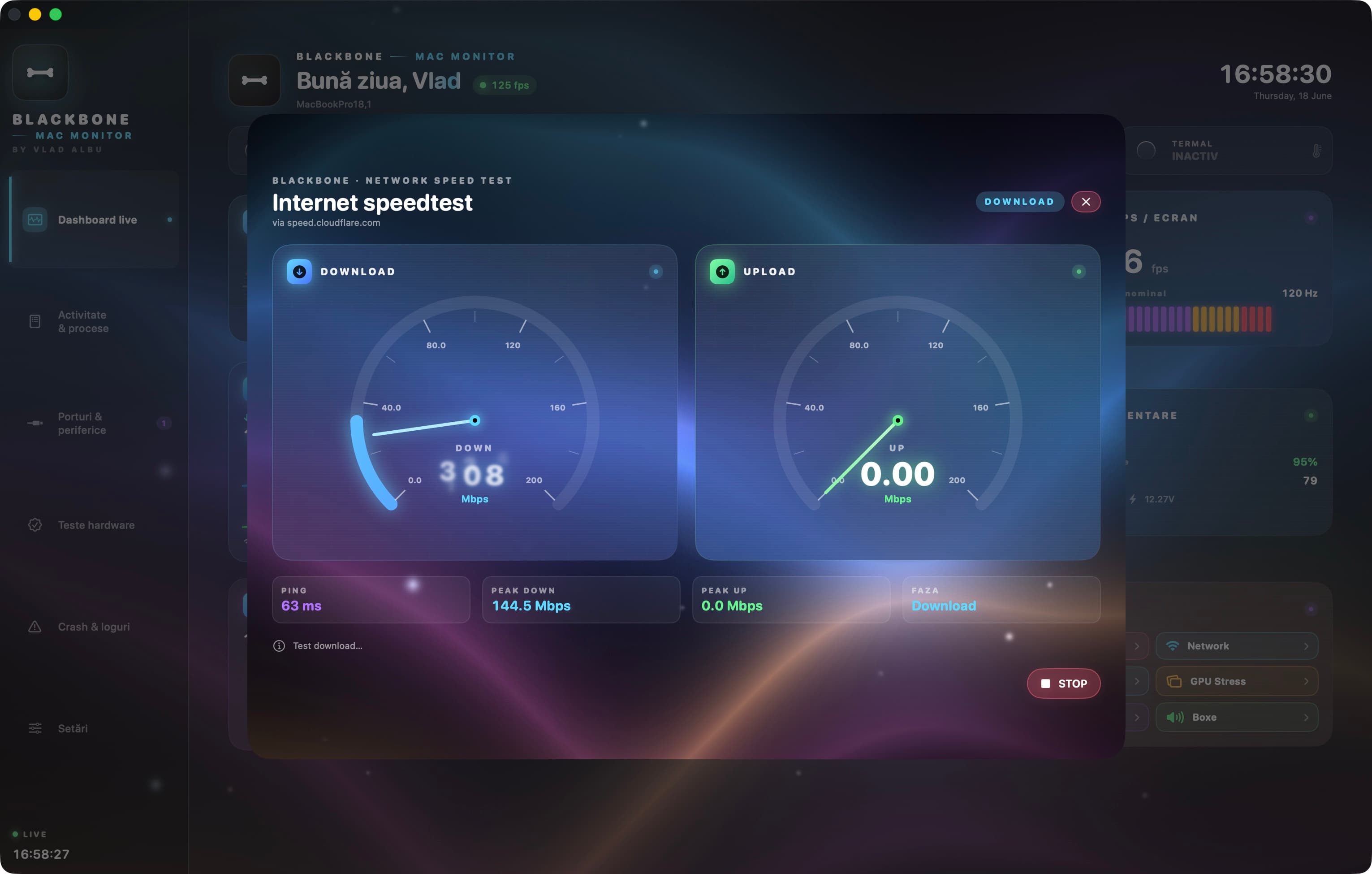 Test viteză internet