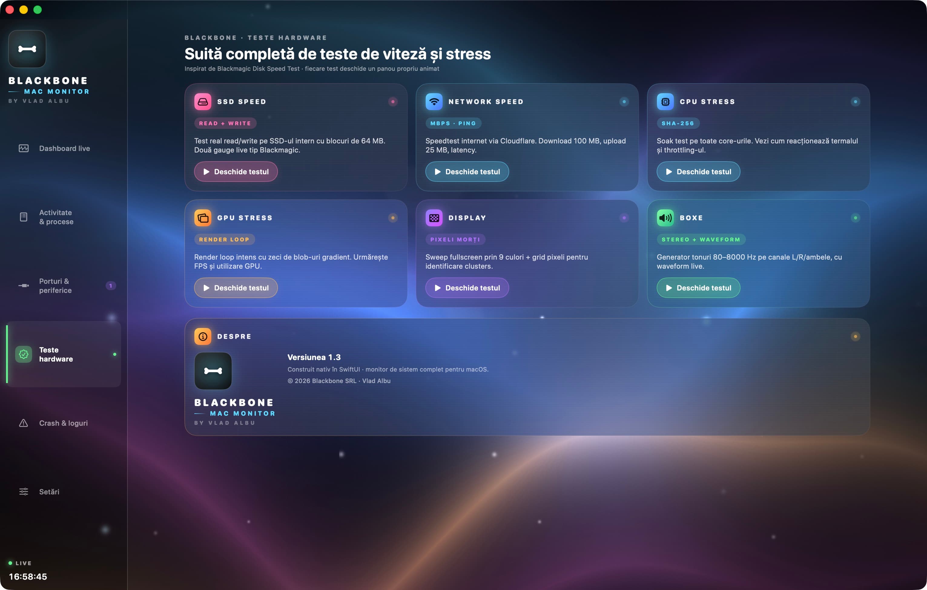 Suită completă de teste